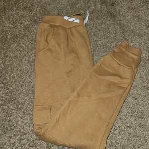 Cozy Kids Tan Joggers